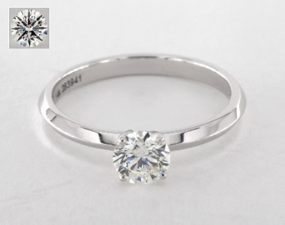 j color diamond solitaire 4 prong ring appearance