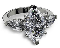 marquise cut diamond proposal ring