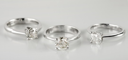 suite of 3 different rings