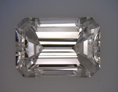 clean si1 1.51 carat emerald cut diamond