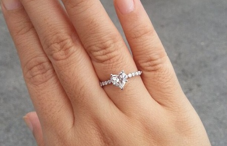 heart shaped diamond ring ronelle