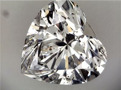 i1 clarity heart shaped diamond