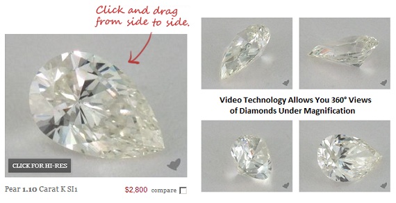 inspecting diamonds with high resolution videos