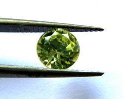 irradiated yellow diamond