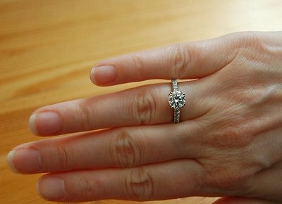 a beautiful engagement ring fit