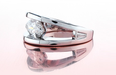 marquise in split shank ring setting