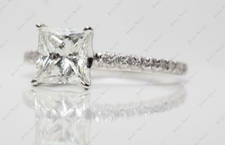 pave set diamond ring