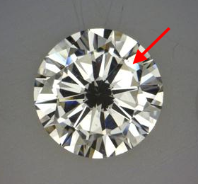 diamond fisheye effect showing up in shallow depth