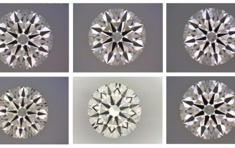 collage of different si1 diamonds