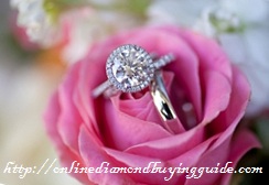 halo diamond ring setting