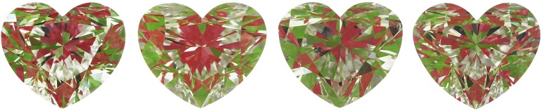 aset for poorly cut heart shaped diamonds