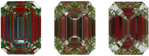 emerald cut diamonds aset images excellent optics