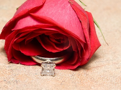princess cut solitaire diamond ring