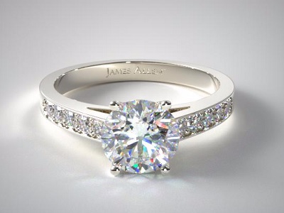 pave set surprise diamond ring