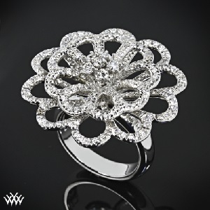 sparkle blossom right hand ring