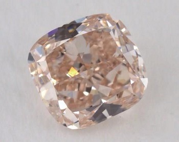 1 carat loose pink diamond cushion cut
