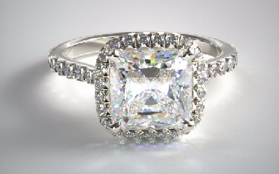 3 carat cushion cut diamond ring