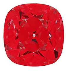 idealscope perfect red antique cushion cut