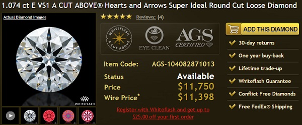 hearts and arrows super ideal 1 carat