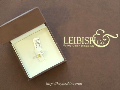 leibish diamond ring box with stub