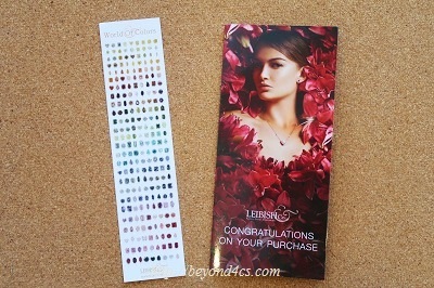 colored diamonds bookmark and brochure sheet