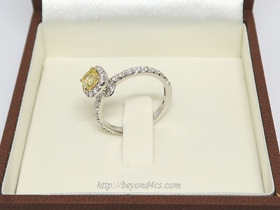 stunning handmade custom colored diamond ring