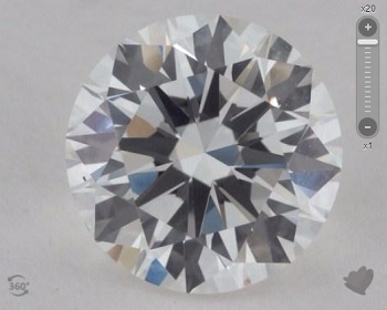 one point five carat d if poorly cut stone