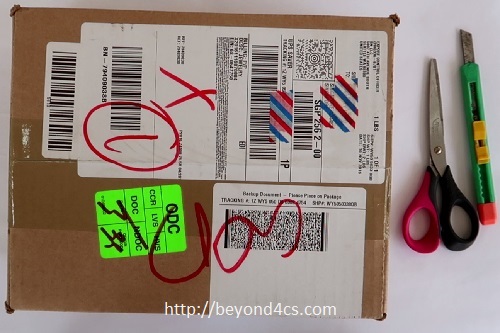 shipment parcel ups express international bluenile box