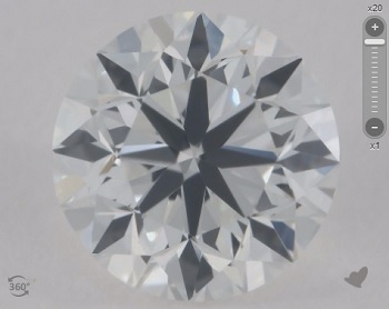 cloudy, hazy and non transparent diamond caused by strong flourescence