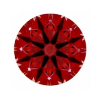 solid red and black defined arrows idealscope round brilliant