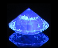 very strong blue fluorescence effect in i color diamond ags certificate