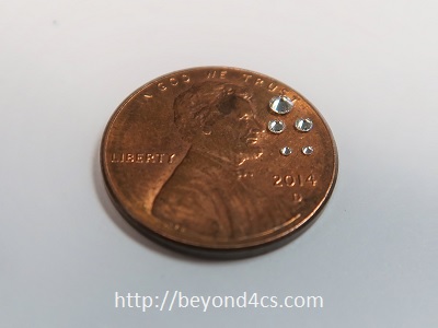 melee diamond 1 mm compare coin small tiny