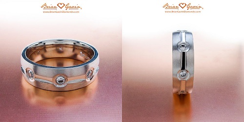 special men wedding ring with diamonds