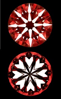 how is optical precision in a diamond determined?