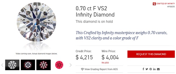 crafted by infinity loose diamond listing on hpdiamonds.com