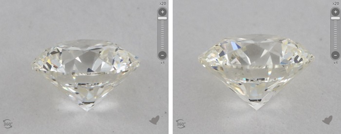 i diamond vs j diamond yellowish differences