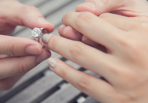 proposing with a two five carat solitare engagement ring