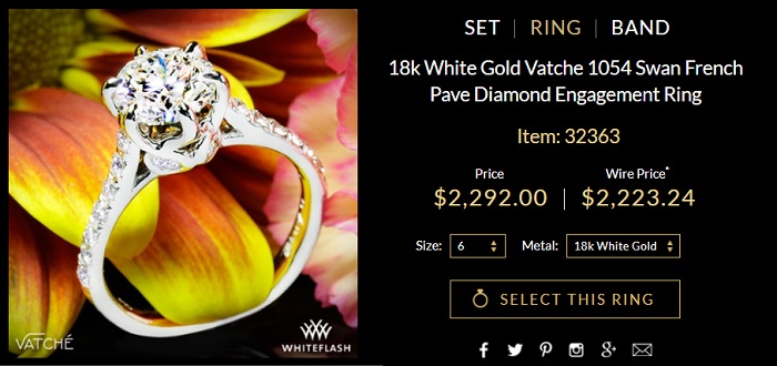 swan french pave 18k vatche 6 prong