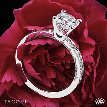 tacori sculptured ring for long slender fingers