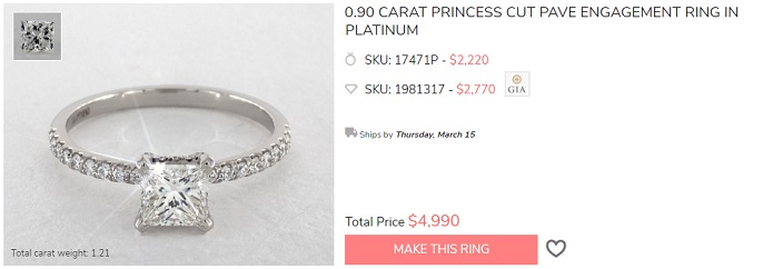 what kind of engagement ring can i get for 5000