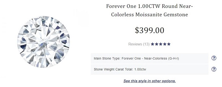 review of forever one near colorless moissanite vsdiamond cost