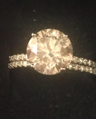 Clarity enhanced lousy diamond ring