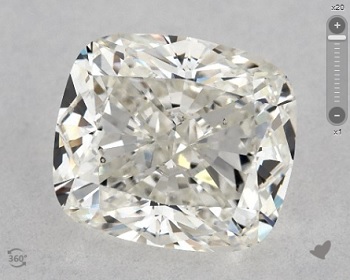 elongated cushion cut diamond appearance