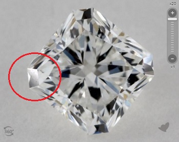 squarish radiant cut diamond identity