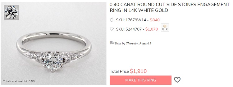 unique engagement rings for less than 2k