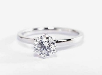 1 carat diamond ring 6 prong solitaire comparison