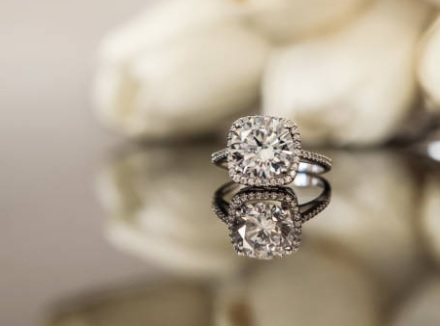 three ct diamond ring halo design