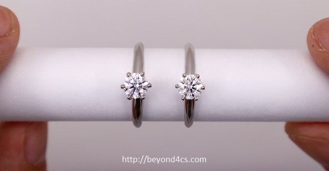 d vs h color diamond engagement ring
