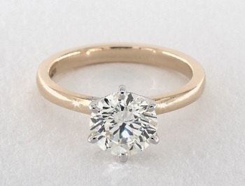 K color diamond in clearance rose gold