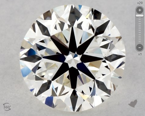 1 carat j color GIA very good cut round diamond appearance
